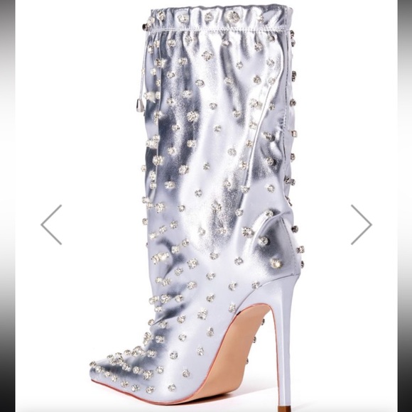 New with box Akira silver studded boots! - Picture 3 of 3